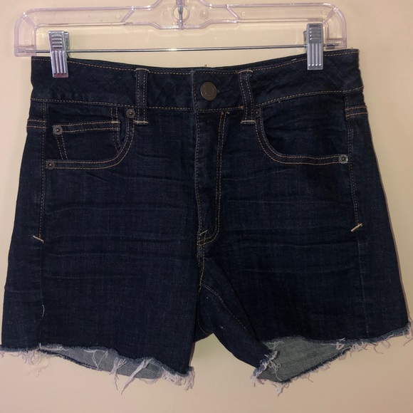 American Eagle Outfitters Pants - American eagle dark wash super stretch shorts